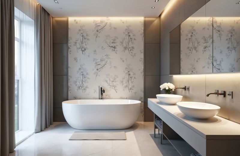 Elegant Bathroom with Freestanding Tub
